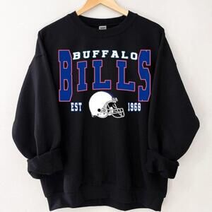 Buffalo Bills Nfl Football Team Logo Sweatshirt Unisex Fan Winter Apparel 91